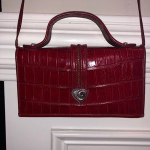 Red Brighton Clutch/Shoulder Bag